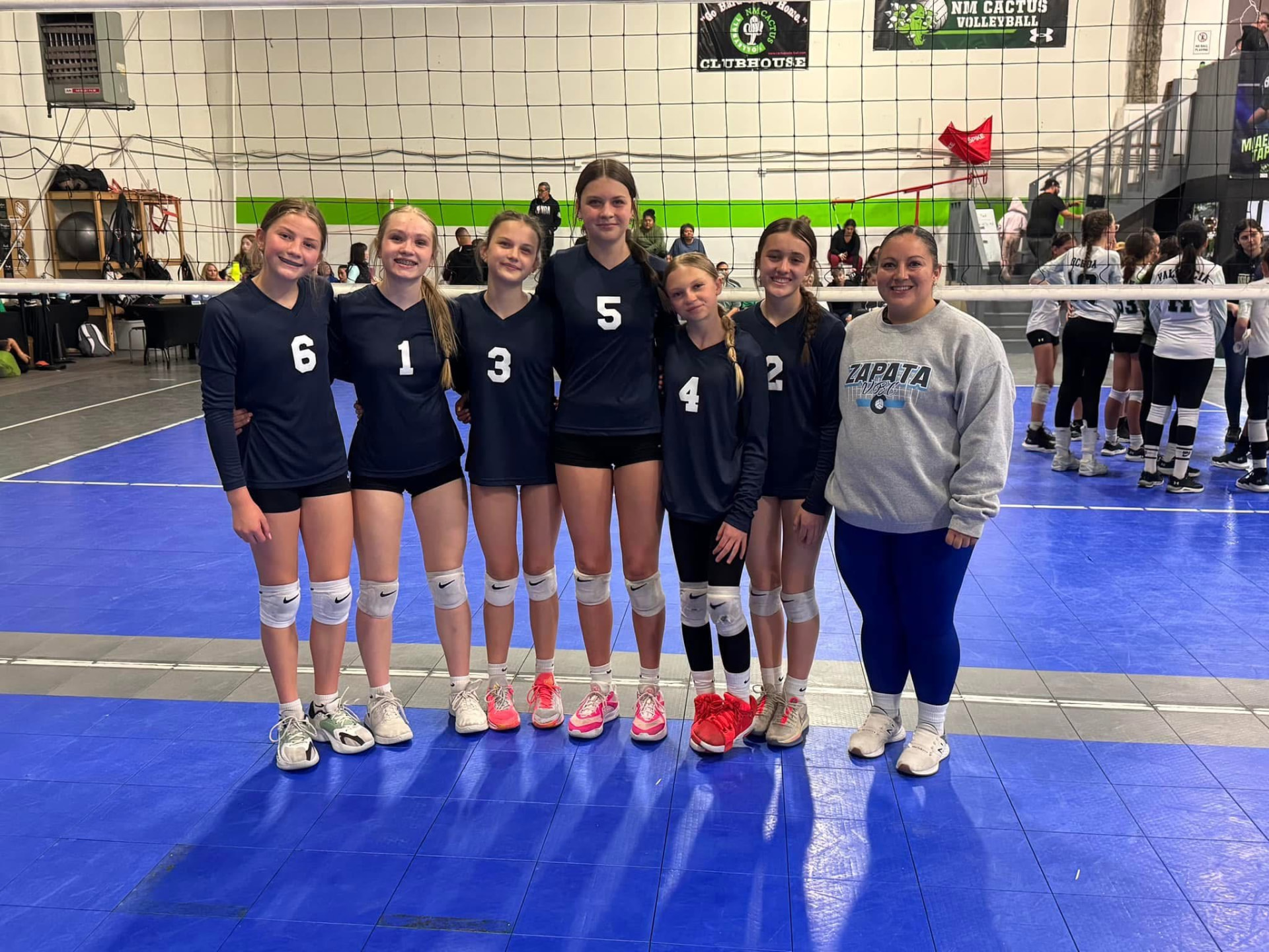 Zapata VBC athletes in action at a volleyball tournament