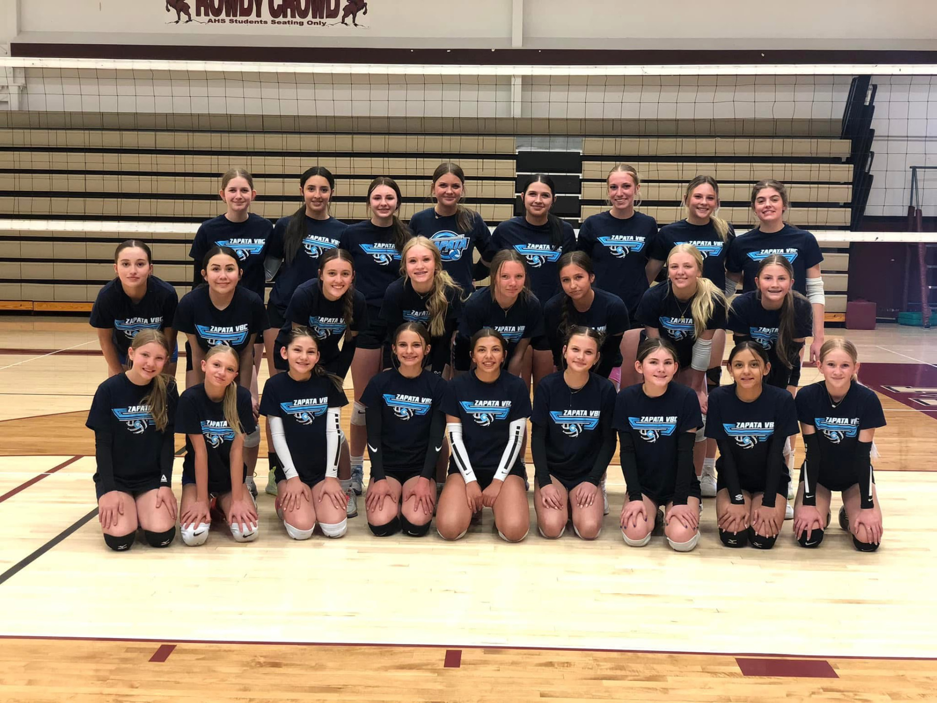 Zapata VBC players celebrating after a match