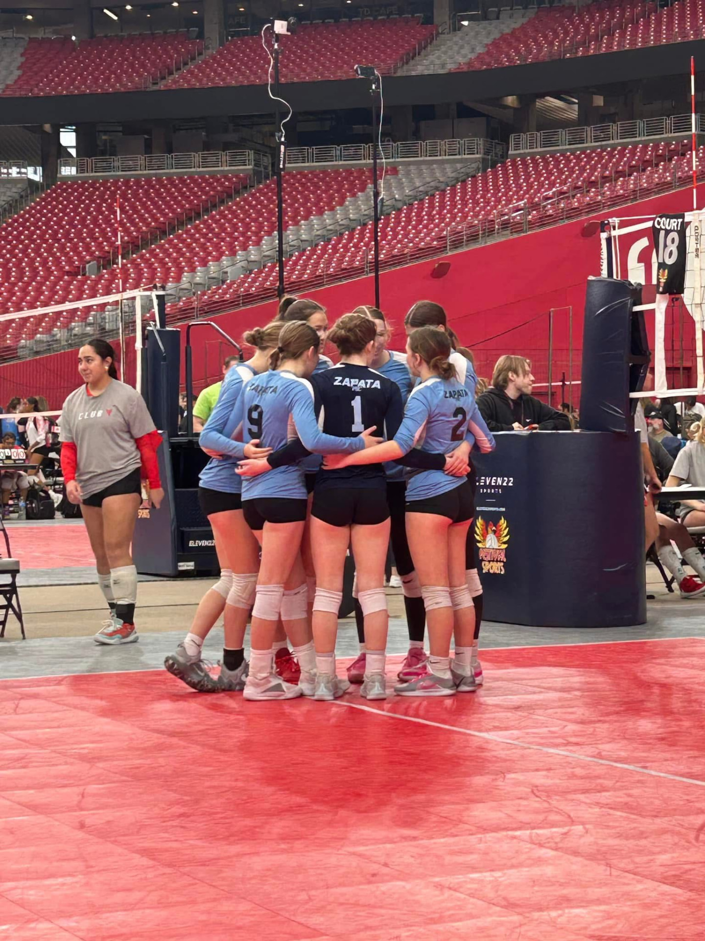 Zapata VBC players and coaches together